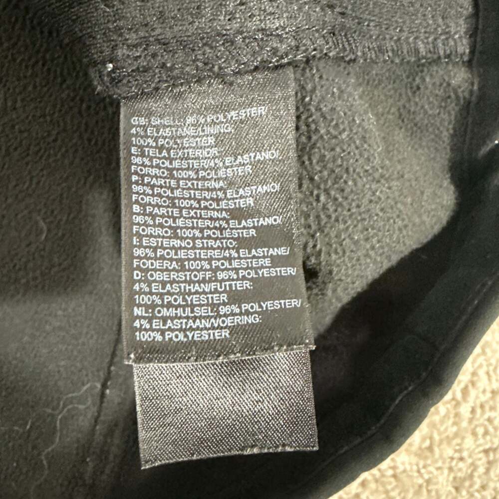 The North Face Apex Softshell Jacket Mens Large Black Windwall Stretch Coat‎ EUC - Picture 5 of 9